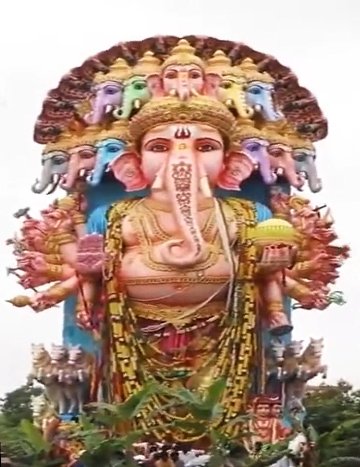 Tall Khairatabad Ganesh idol in Hyderabad