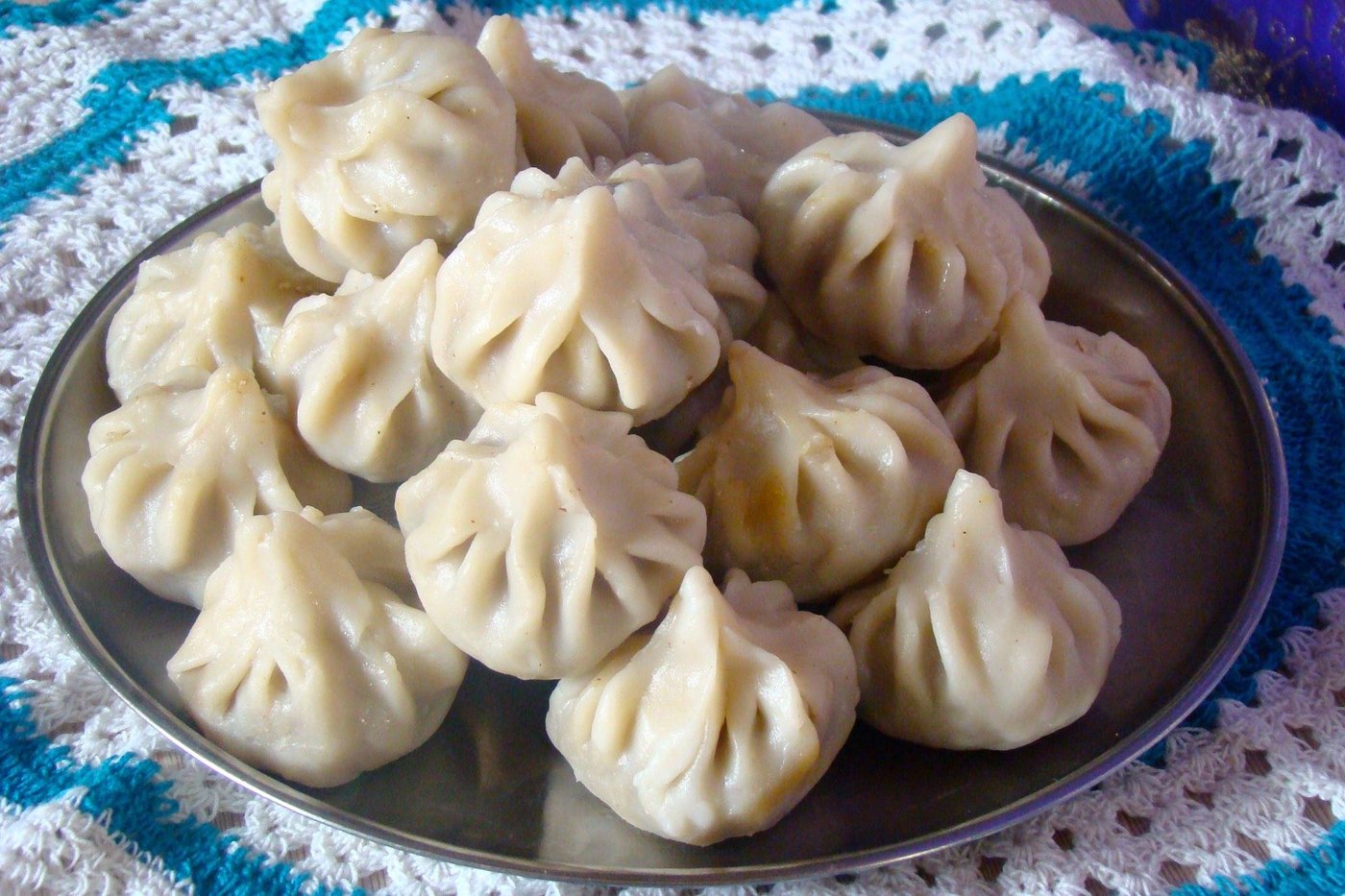Steamed rice modaks offered to Ganesha