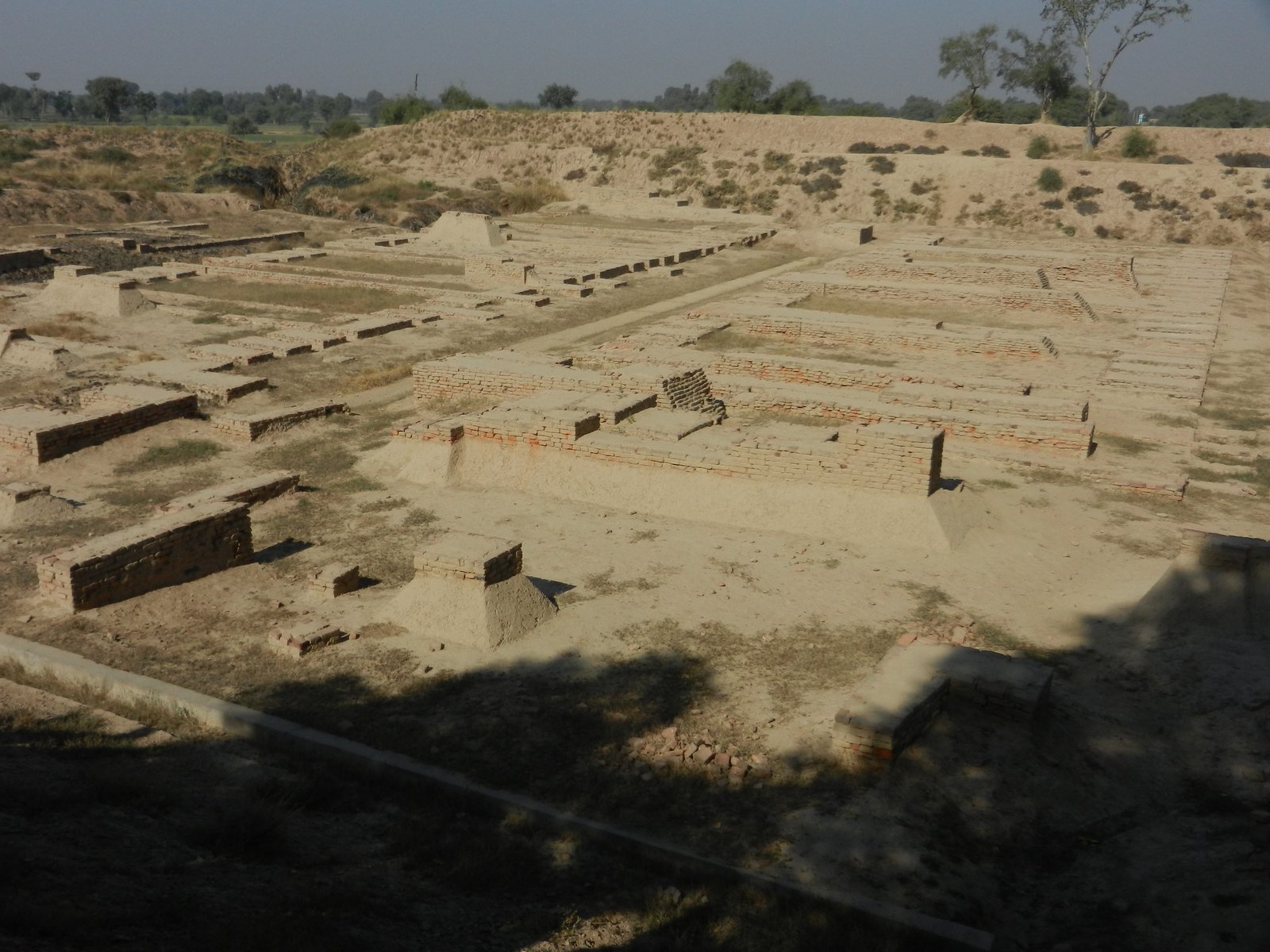 Granary and Great Hall area on Mound F at Harappa